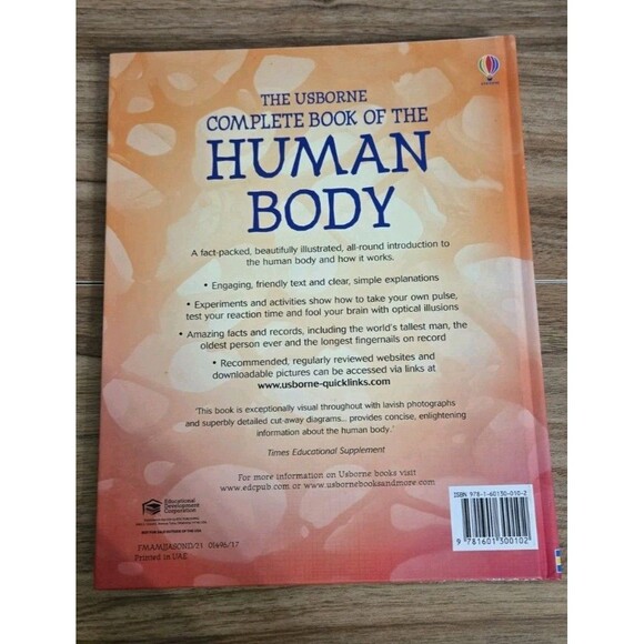 The Usborne Complete Book Of The Human Body Anna Claybourne Hardcover Homeschool - Picture 4 of 10